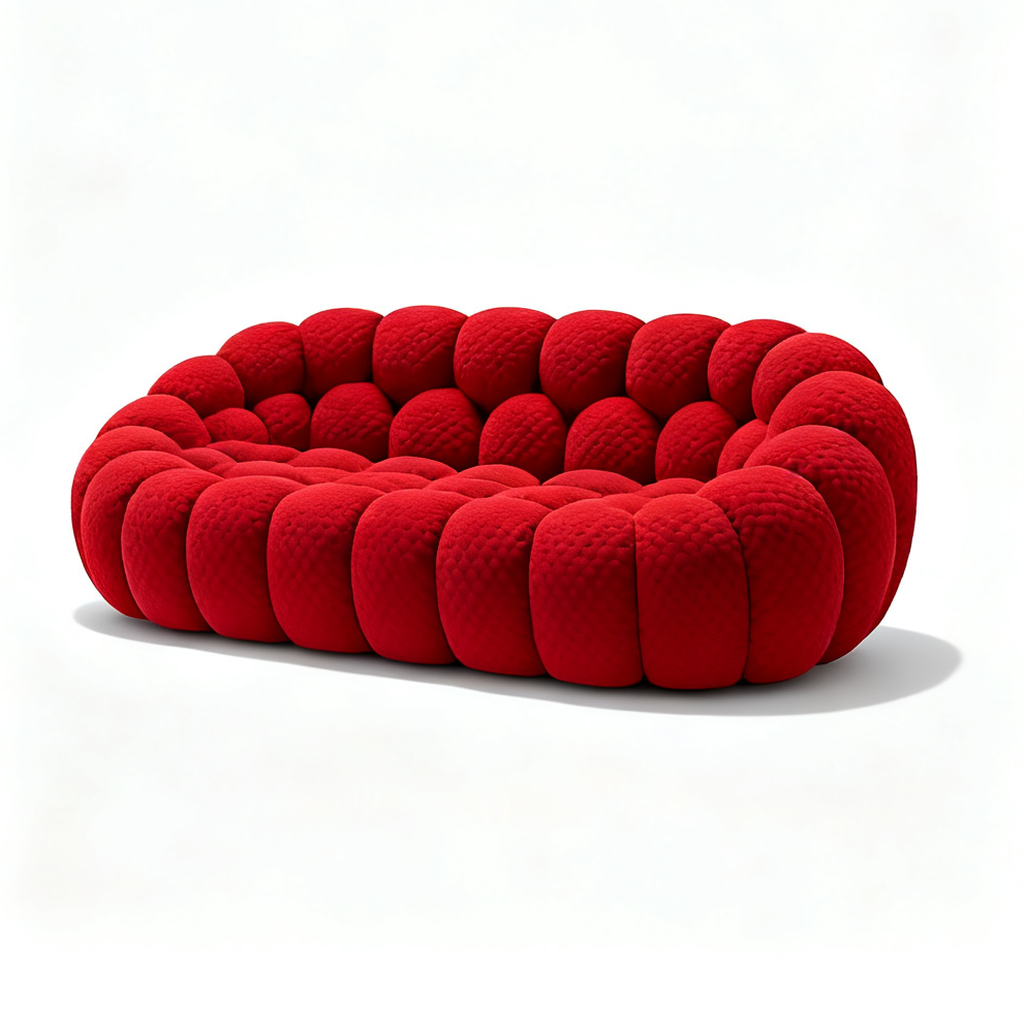 Canapé Nuage — Rouge, 3 places
