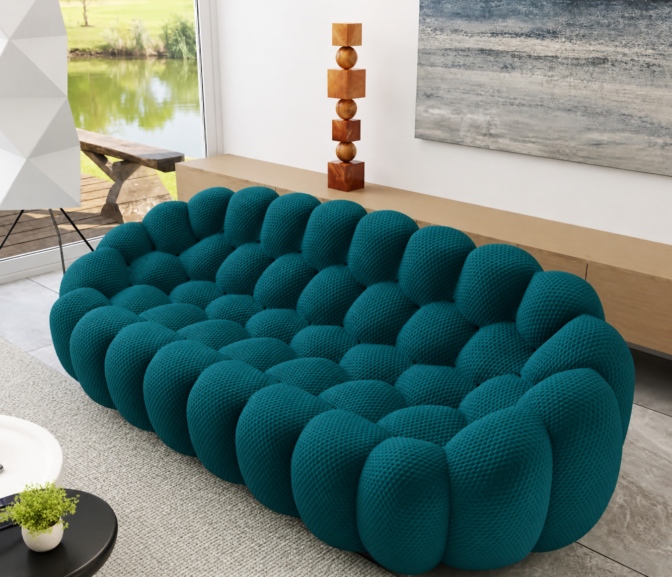 Canapé Nuage en Bouclé