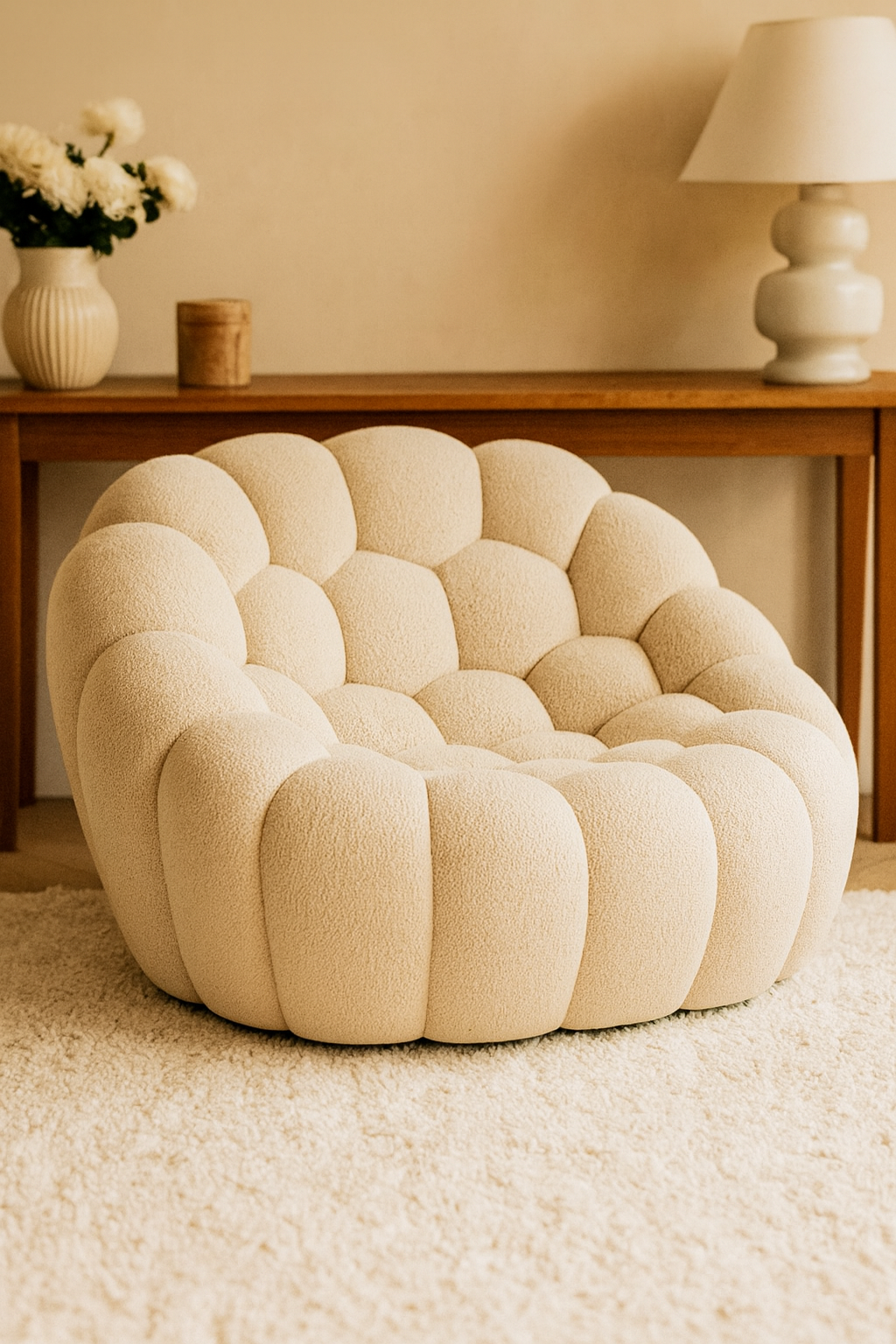 Canapé Nuage en Bouclé