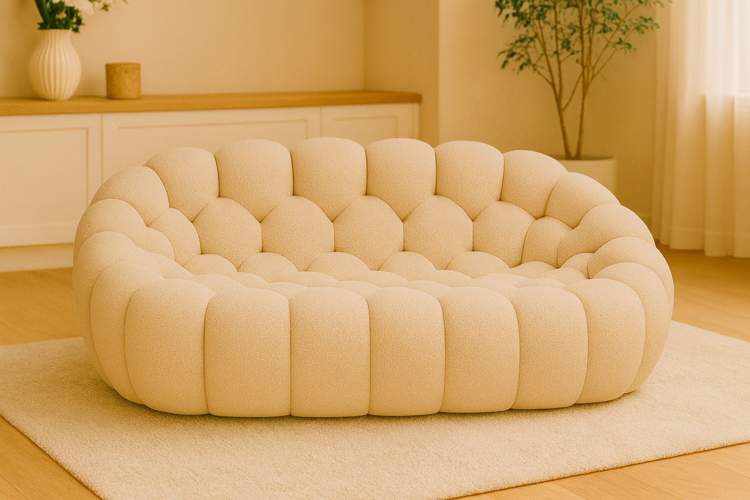 Canapé Nuage en Bouclé