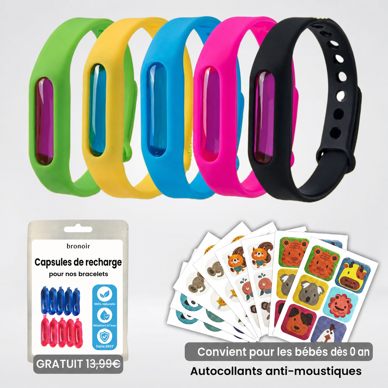 Bracelets anti-moustiques Fiabelo™