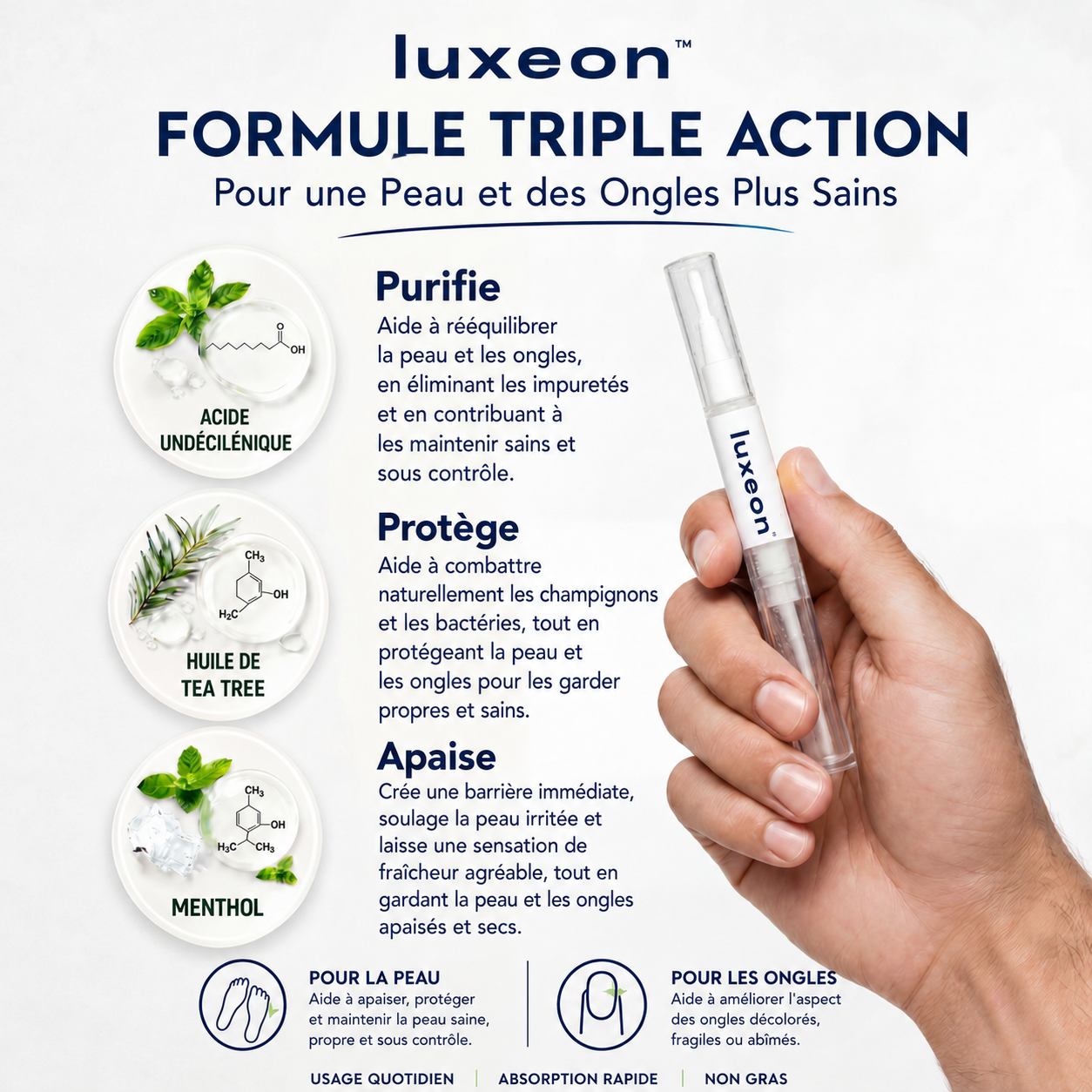 Stylo de traitement pour les pieds