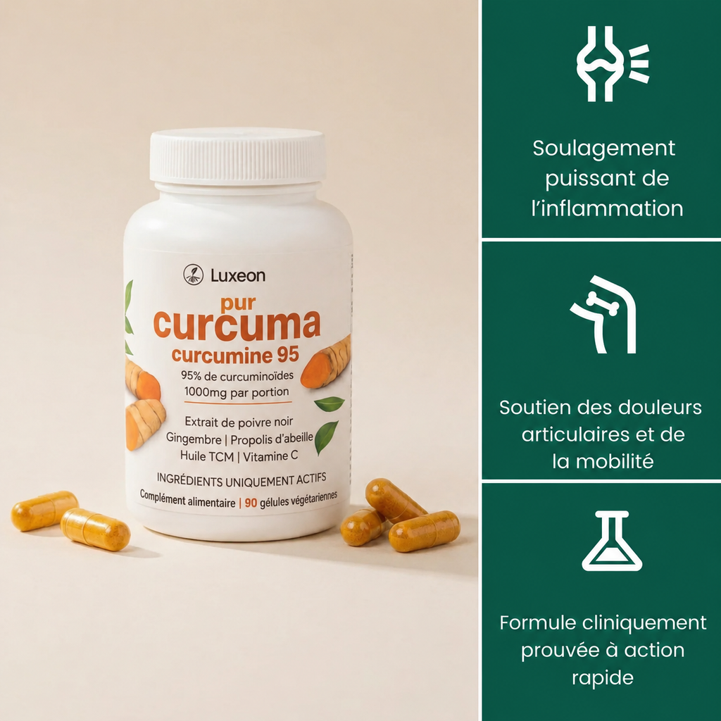 Capsules de curcumine de curcuma (1 000 mg)