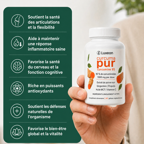 Capsules de curcumine de curcuma (1 000 mg)