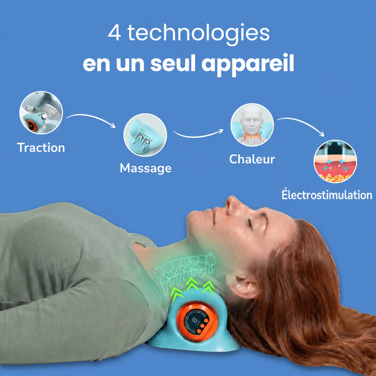 Masseur TheraNeck™ 4-en-1