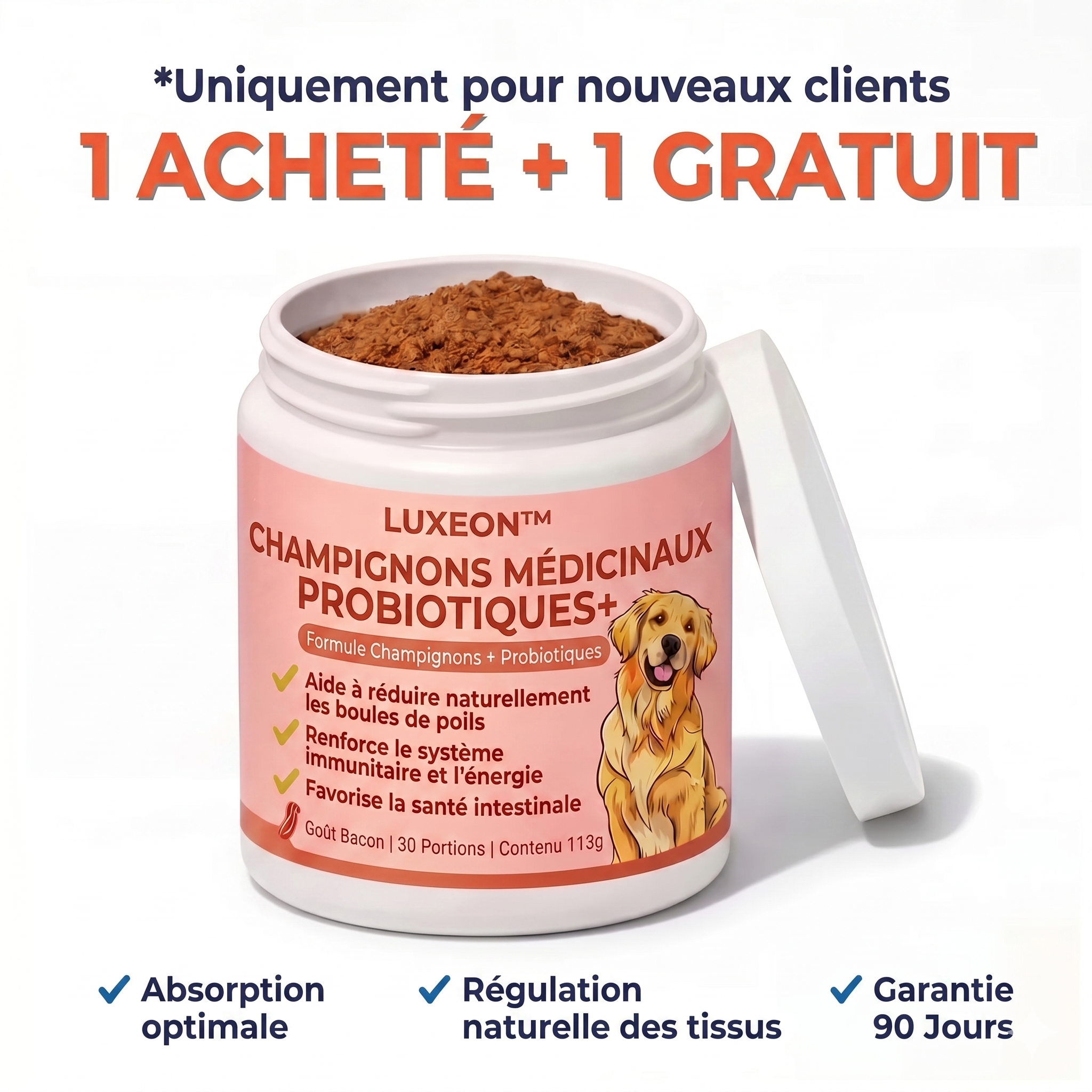 Fiabelo® Champignon médicinal Turkey Tail + Probiotiques
